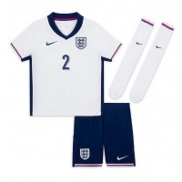 England Kyle Walker #2 Heimtrikotsatz Kinder EM 2024 Kurzarm (+ Kurze Hosen)